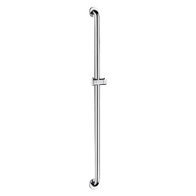 Barre de douche droite avec support douchette Inox brillant