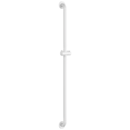 5460N-Barre de douche droite et support douchette Nylon blanc antibactérien