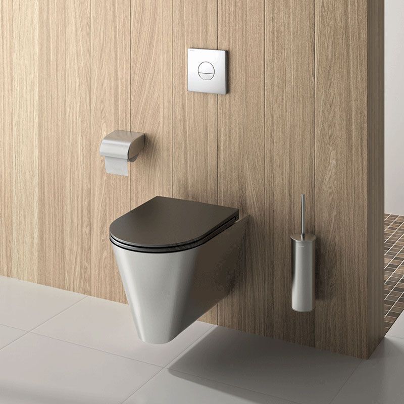 Porte-papier WC 4070N Delabie Blanc à rouleau de réserve