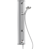 H9636BEL-Colonne de douche aluminium avec mitigeur séquentiel SECURITHERM