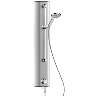 Colonne de douche aluminium avec mitigeur séquentiel SECURITHERM