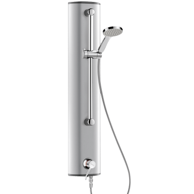 Colonne de douche aluminium avec mitigeur séquentiel SECURITHERM