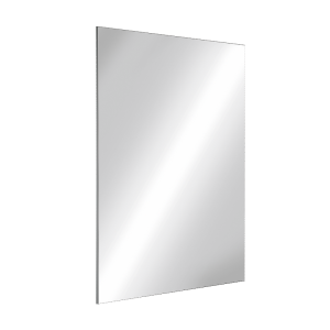 Miroir incassable inox, H. 600 mm