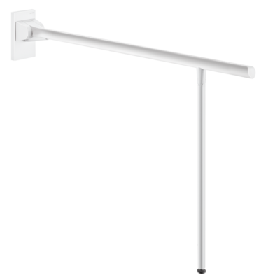 Barre de maintien rabattable avec béquille Be-Line® blanc, L.850 mm