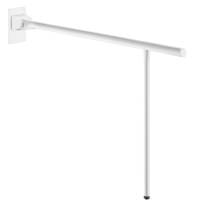 Barre de maintien rabattable avec béquille Be-Line® blanc, L.850 mm