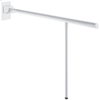 Barre de maintien rabattable avec béquille Be-Line® blanc, L.900 mm