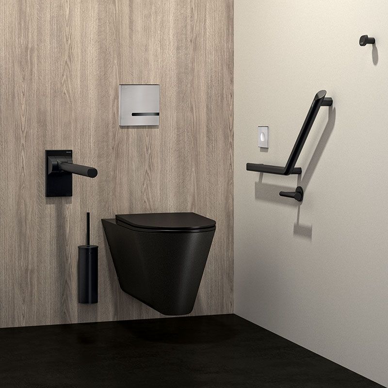 Porte-brosse mural WC + Couvercle Be-Line Delabie salle de bain