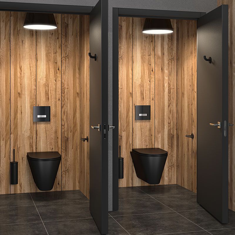 WC MONOBLOCO S21, au sol, avec réservoir, inox mat noir, ADL-110390BK