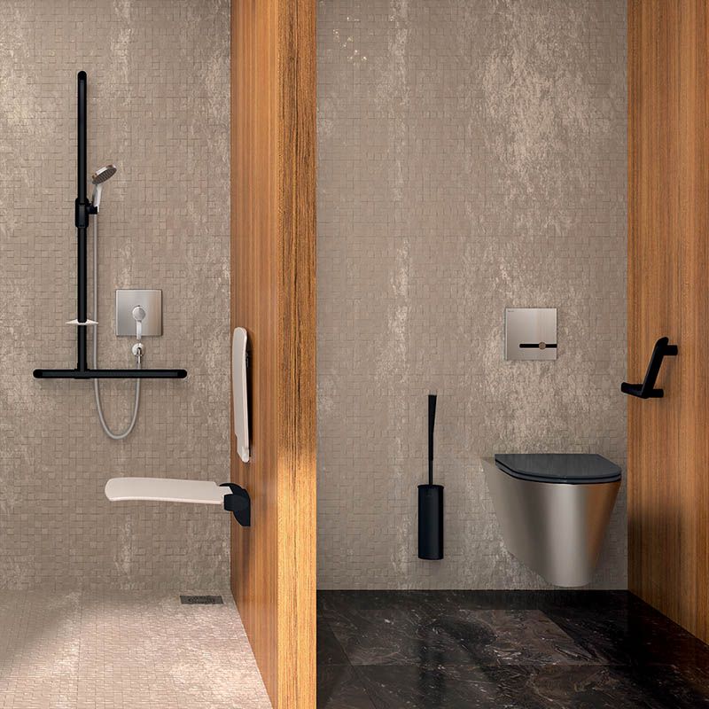 Accessoires de WC Poubelle murale Normbau