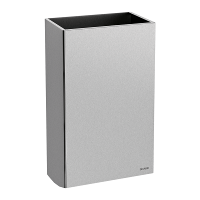 Poubelle inox rectangulaire murale, 20 litres