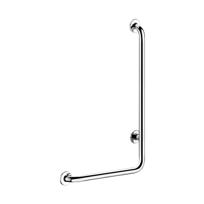 L-vormige douchestang in glanzend rvs, H. 750 mm