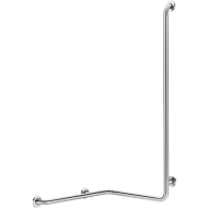 5100GS-Haakse douchestang 2 muren in mat rvs