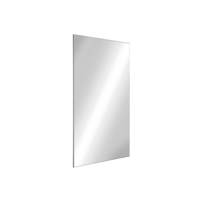 Rechthoekige RVS spiegel, H. 500 mm