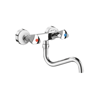 Mechanische spoeltafelmengkraan muurmodel