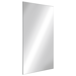 Rechthoekige RVS spiegel, H. 1000 mm