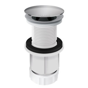 Hygiënische afvoerplug zonder waterslot