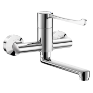 2436-Sequentiële mechanische wastafelmengkraan wandmodel