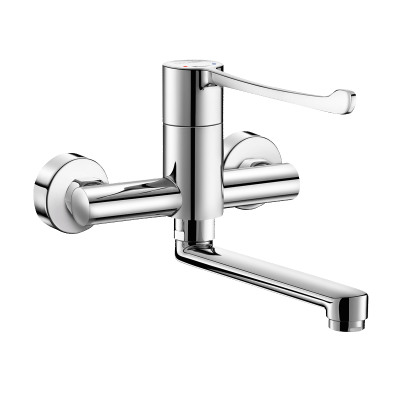 Sequentiële mechanische wastafelmengkraan wandmodel