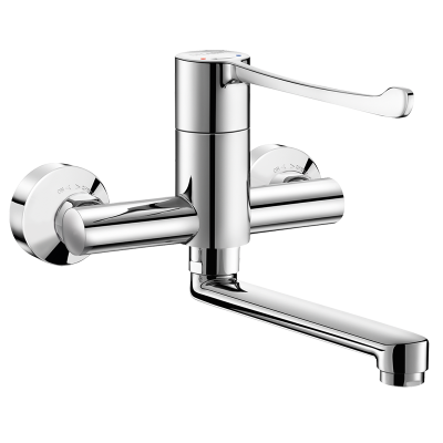 Sequentiële mechanische wastafelmengkraan wandmodel