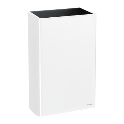 Poubelle inox rectangulaire murale, 20 litres