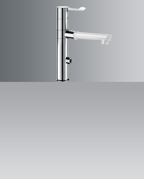 Mitigeur électronique à bec déclipsable