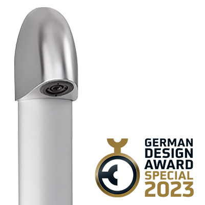 German Design Award 2023: het sporting 2 SECURITHERM elektronisch douchepaneel werd bekroond