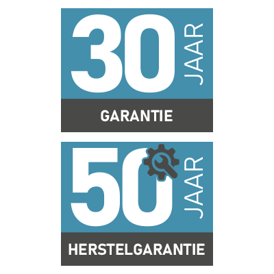 DELABIE: garantie verlengd tot 30 jaar en herstelbaarheid tot 50 jaar