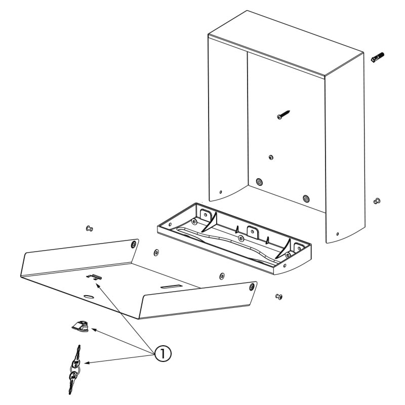 Distributeur d'essuie-main en papier - Format : 600 - Absigns SAS