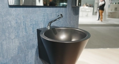 Lavabo suspendu noir MINI BAILA