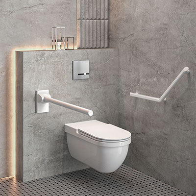 De trend "design voor iedereen" zorgt ervoor dat de grens tussen een sanitaire ruimte voor mindervaliden en een gewone badkamer vervaagt.