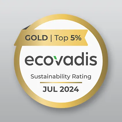 DELABIE behaalt de gouden medaille van EcoVadis
