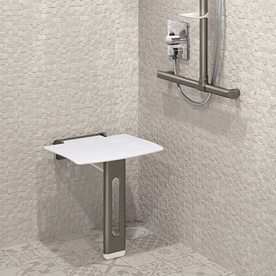 siège de douche rabattable