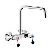 5647T3-Tweegats mengkraan muurmodel - 60 l/min