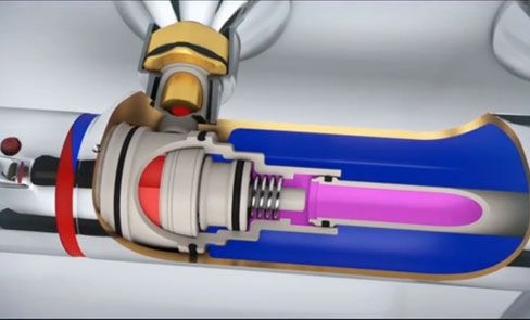 Thermostatische douchemengkraan met gladde binnenkant: anti-verbrandingsveiligheid & beheren van de bacteriegroei