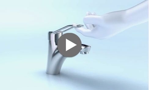 Ergonomie : mitigeur de douche avec manette ajourée pour préhension aisée