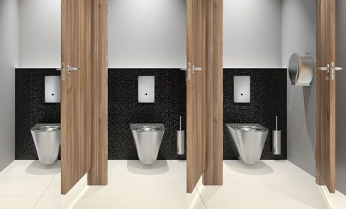 Toiletsysteem met directe spoeling, een revolutie in openbare toiletten